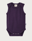 Merino Singlet Bodysuit | Plum