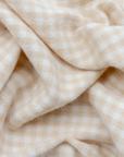 Lambswool Baby Blanket | Oatmeal Gingham