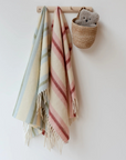 Lambswool Baby Blanket | Pink Stripe