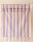 Lambswool Baby Blanket | Pink & Lilac Stripe