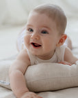 Tummy Time Pillow | Natural Linen & Wool