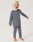 Merino Pyjama Set | Denim Stripe - Merino & Me