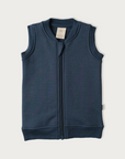 Merino Fleece Vest | Denim - Merino & Me