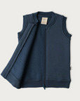 Merino Fleece Vest | Denim - Merino & Me