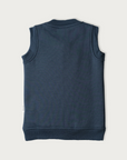 Merino Fleece Vest | Denim - Merino & Me