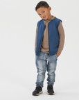 Merino Fleece Vest | Denim - Merino & Me