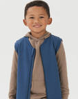 Merino Fleece Vest | Denim - Merino & Me