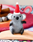 Felt Christmas Koala Ornament