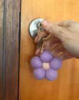 Felt Flower Keychain | Lilac