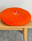 Button Cushion | Tangerine