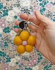 Felt Flower Keychain | Yellow Flower - Merino & Me