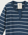 Merino Footed All in One | Denim Stripe