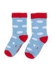 Thick Merino Gumboot Socks | Light Blue Clouds - Merino & Me