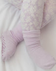 Grip Dot Sleepy Socks | Mauve - Merino & Me