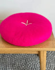 Button Cushion | Hot Pink