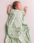 Mini Three Season Side Zip Mid-Weight Sleep Sack | Moss Wilderness - Merino & Me