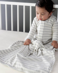 Summer Sleep Sack | Pebble Stripe - Merino & Me