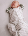Mini Three Season Side Zip Mid-Weight Sleep Sack | Pebble Stripe - Merino & Me