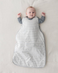 Mini Three Season Side Zip Mid-Weight Sleep Sack | Pebble Stripe - Merino & Me