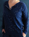 Womens Pyjama Top | Tekapo Stars - Merino & Me