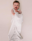 Summer Sleep Sack | Pebble Stripe - Merino & Me