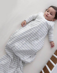 Three Season Mid-Weight Sleep Sack | Pebble Stripe - Merino & Me