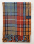 Wool Picnic Blanket with Leather Strap-Picnic Blankets-The Tartan Blanket Co-OS-Buchanan Antique-Merino & Me