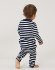 Merino Pyjama Set | Navy Stripe - Merino & Me