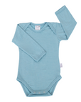 Long Sleeve Bodysuit | Sky Blue - Merino & Me