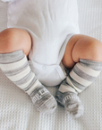 Baby & Kids Knee High Socks | Pebble - Merino & Me