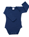 Long Sleeve Bodysuit | Navy - Merino & Me