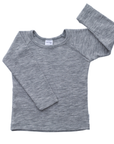 Long Sleeve Top | Grey Marle - Merino & Me