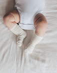 Baby & Kids Crew Socks | Pearl - Merino & Me