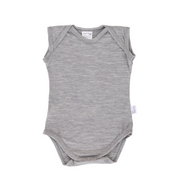 Singlet Bodysuit | Grey Marle - Merino & Me