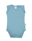 Singlet Bodysuit | Sky Blue - Merino & Me