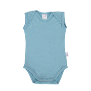 Singlet Bodysuit | Sky Blue - Merino & Me