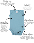 Singlet Bodysuit | Sky Blue - Merino & Me