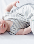 Three Season (Side Zip) Mid-Weight Sleep Sack | Pebble Stripe - Merino & Me