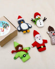 Finger Puppet Set | Christmas Santa - Stina's Style