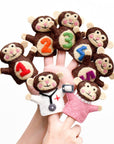 Finger Puppet Set | Five Little Monkeys - Stina's Style