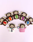 Finger Puppet Set | Five Little Monkeys - Stina's Style