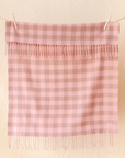 Lambswool Baby Blanket | Pink Gingham