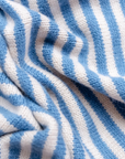 Merino Wool Triangle Scarf | Blue Stripe