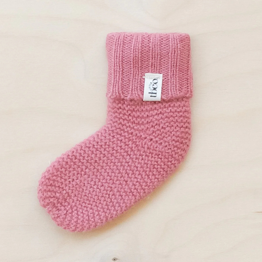 Merino Wool Baby Socks | Rose