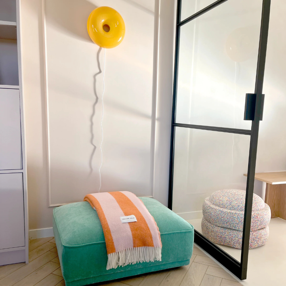 Rough Stripe Blanket | Pink Carrot