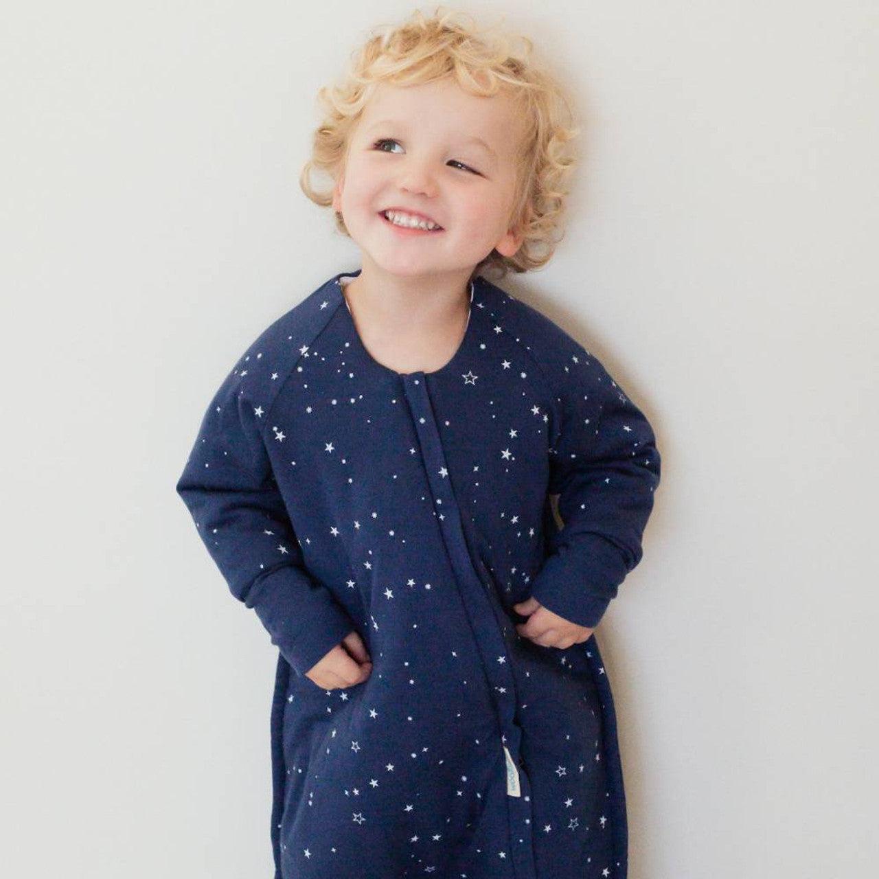 Duvet Sleep Suit with Sleeves | Tekapo Stars