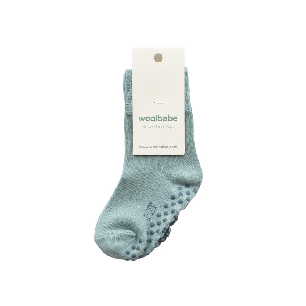 Grip Dot Sleepy Socks | Tide - Merino & Me