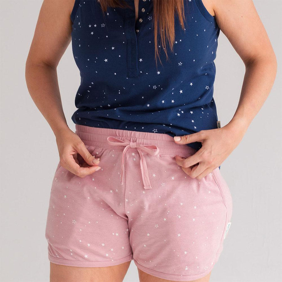 Womens Pyjama Shorts | Dusk Stars - Merino & Me