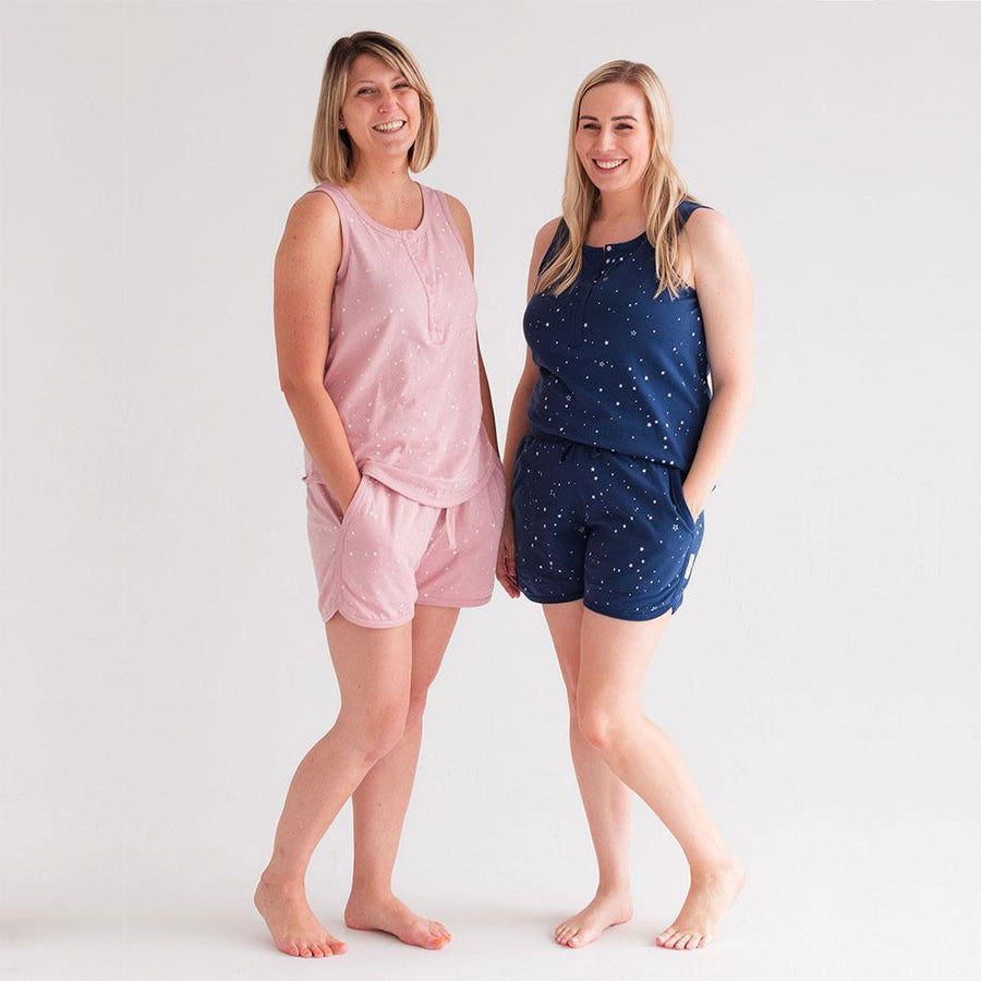 Womens Pyjama Shorts | Tekapo Stars - Merino & Me