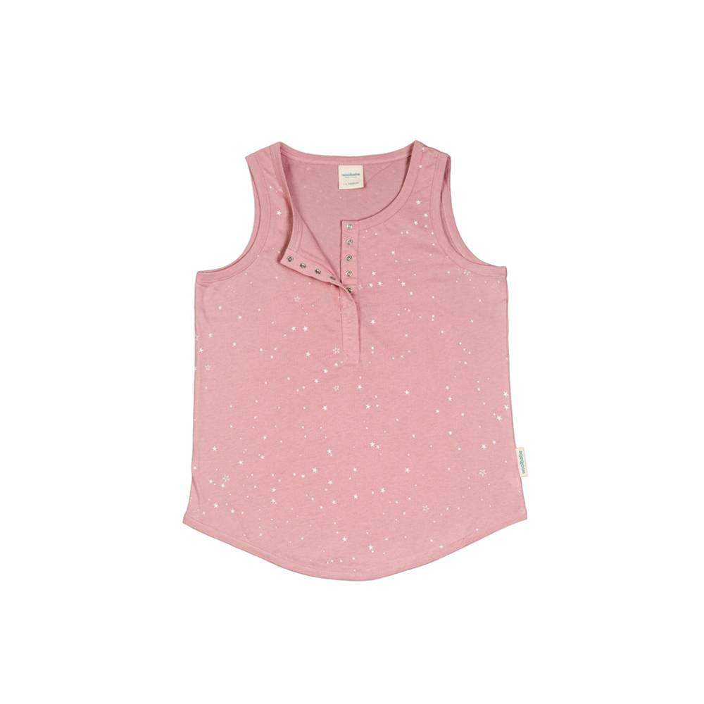 Womens Pyjama Tank | Dusk Stars - Merino &amp; Me